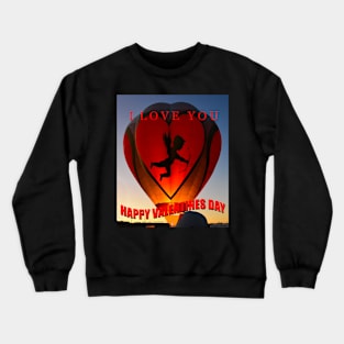 Love is in the air Valentines Day Crewneck Sweatshirt